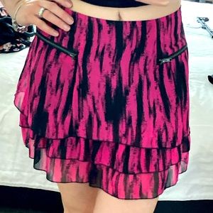 Material Girl Chiffon Mini Skirt